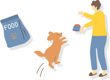 わんちゃんご飯あり