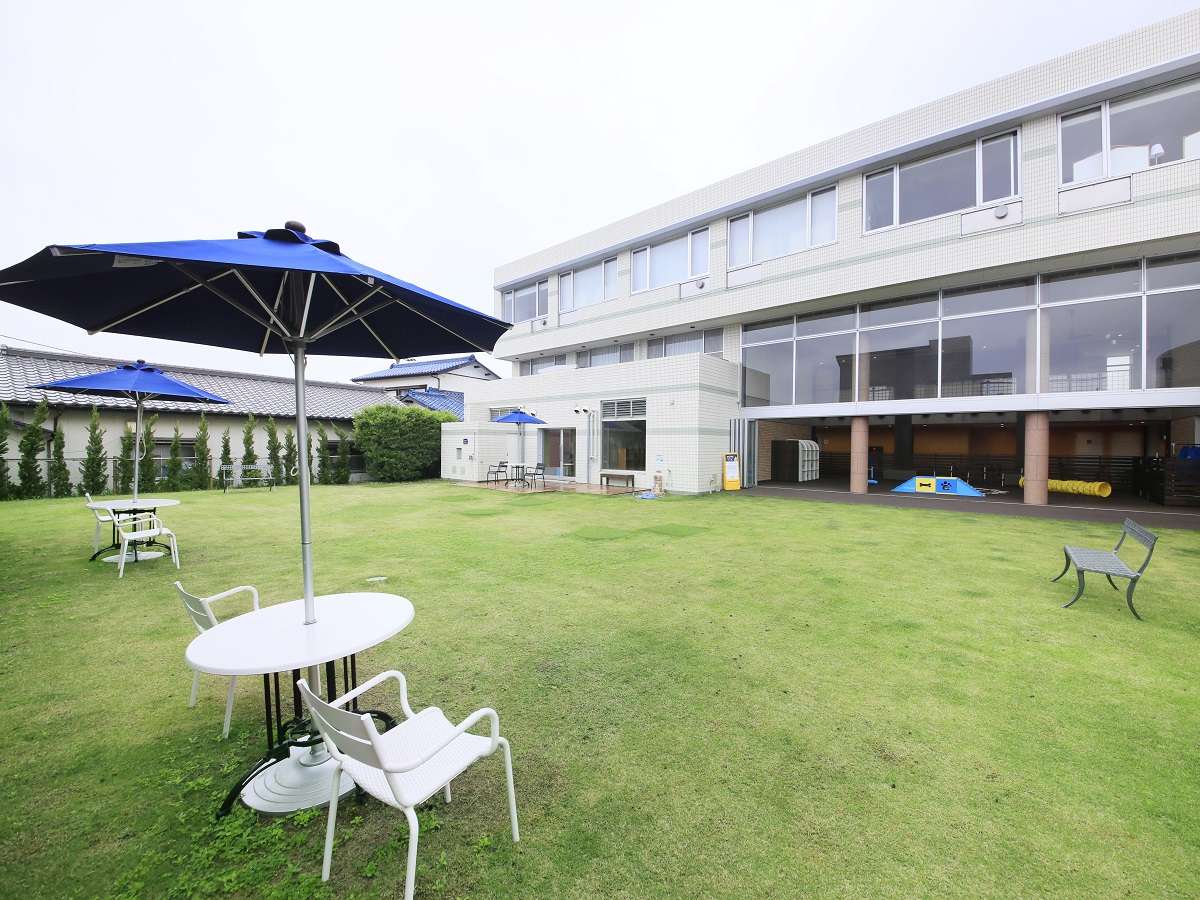 日除けのパラソルもしっかりご用意！