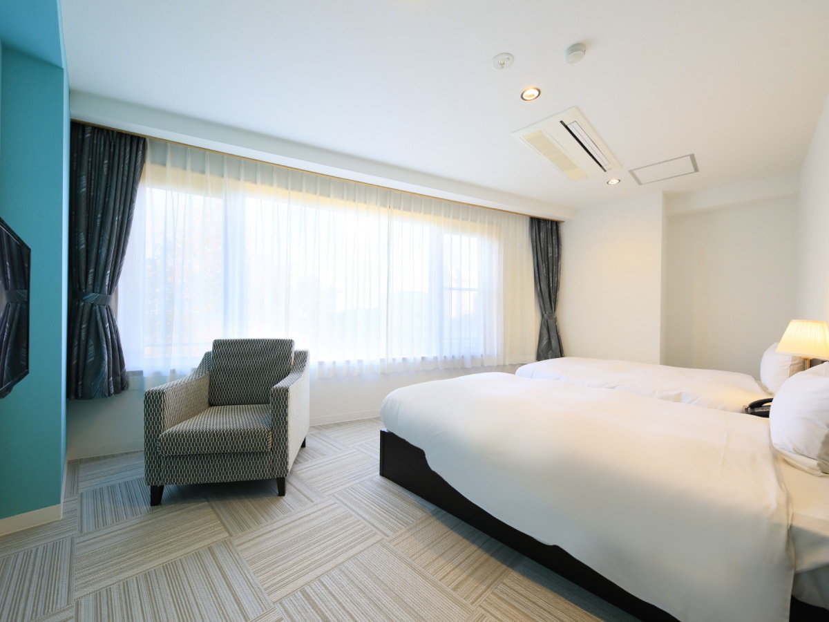 【デラックスルーム一例】お部屋ごとにデザインは様々。雰囲気が変わります。