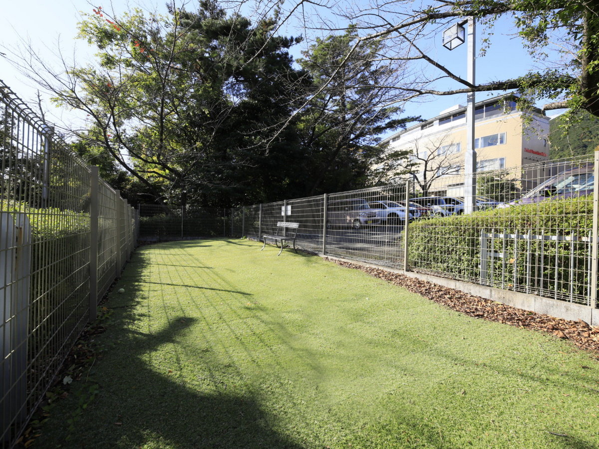 【ドッグラン】愛犬が走り回れる十分な広さです。