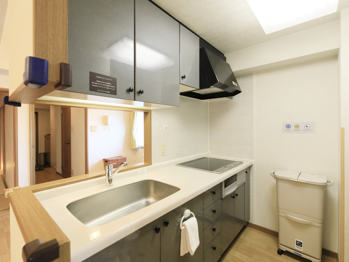 【ペット可・スタンダードルーム一例】全室キッチン付！調理器具も完備でお気軽にご利用頂けます。