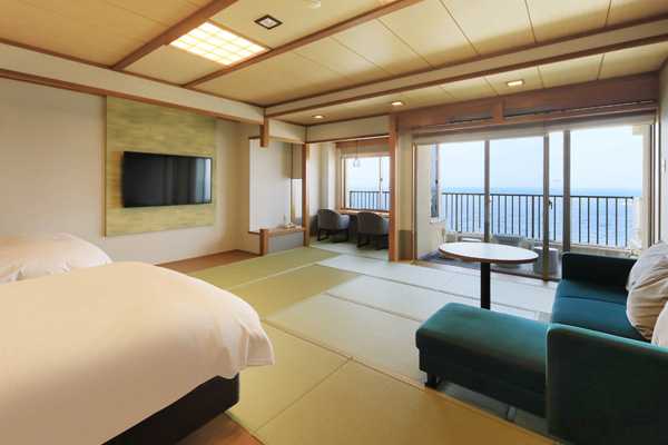 【露天風呂＆展望ジャグジー付き】和洋室ツイン／70㎡