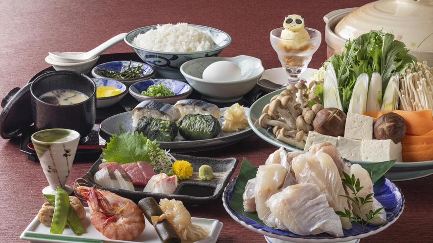 【お食事】クエ鍋（冬季限定）