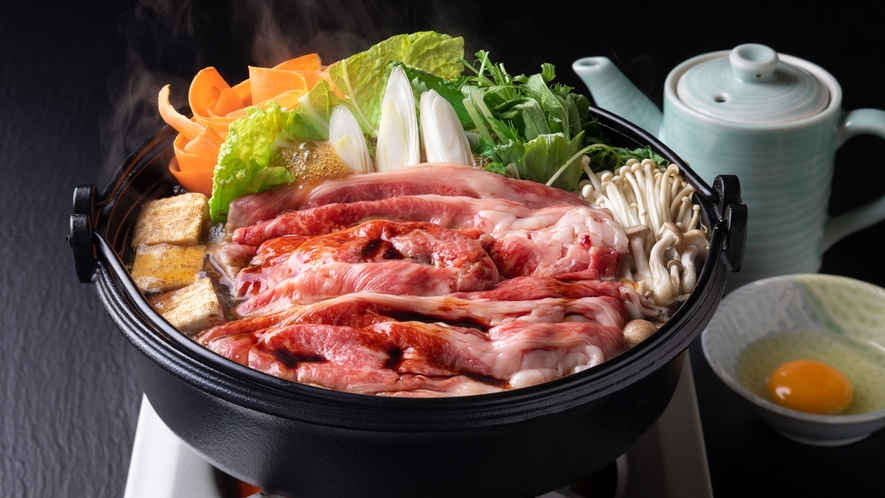 【お食事】厳選和牛すき焼き