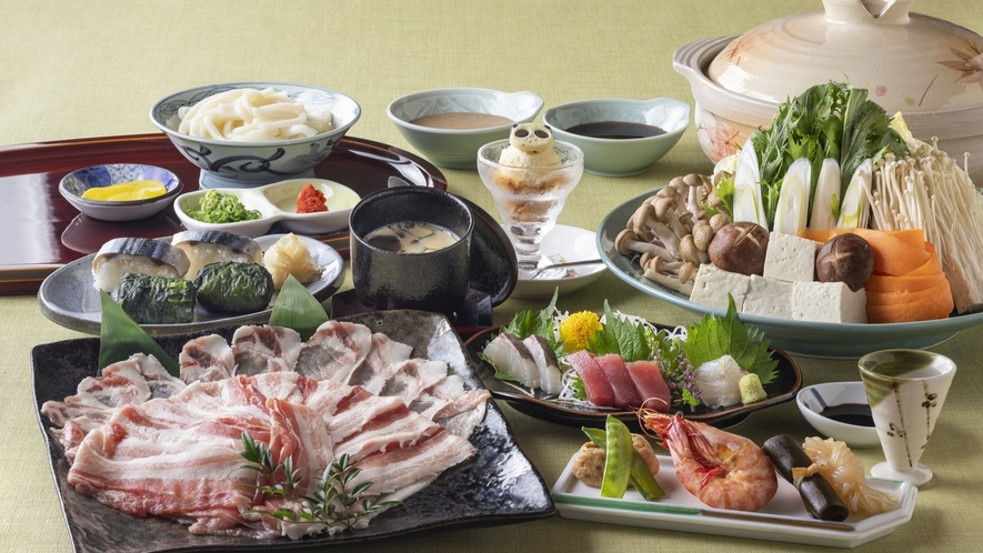【お食事】国産豚しゃぶしゃぶ