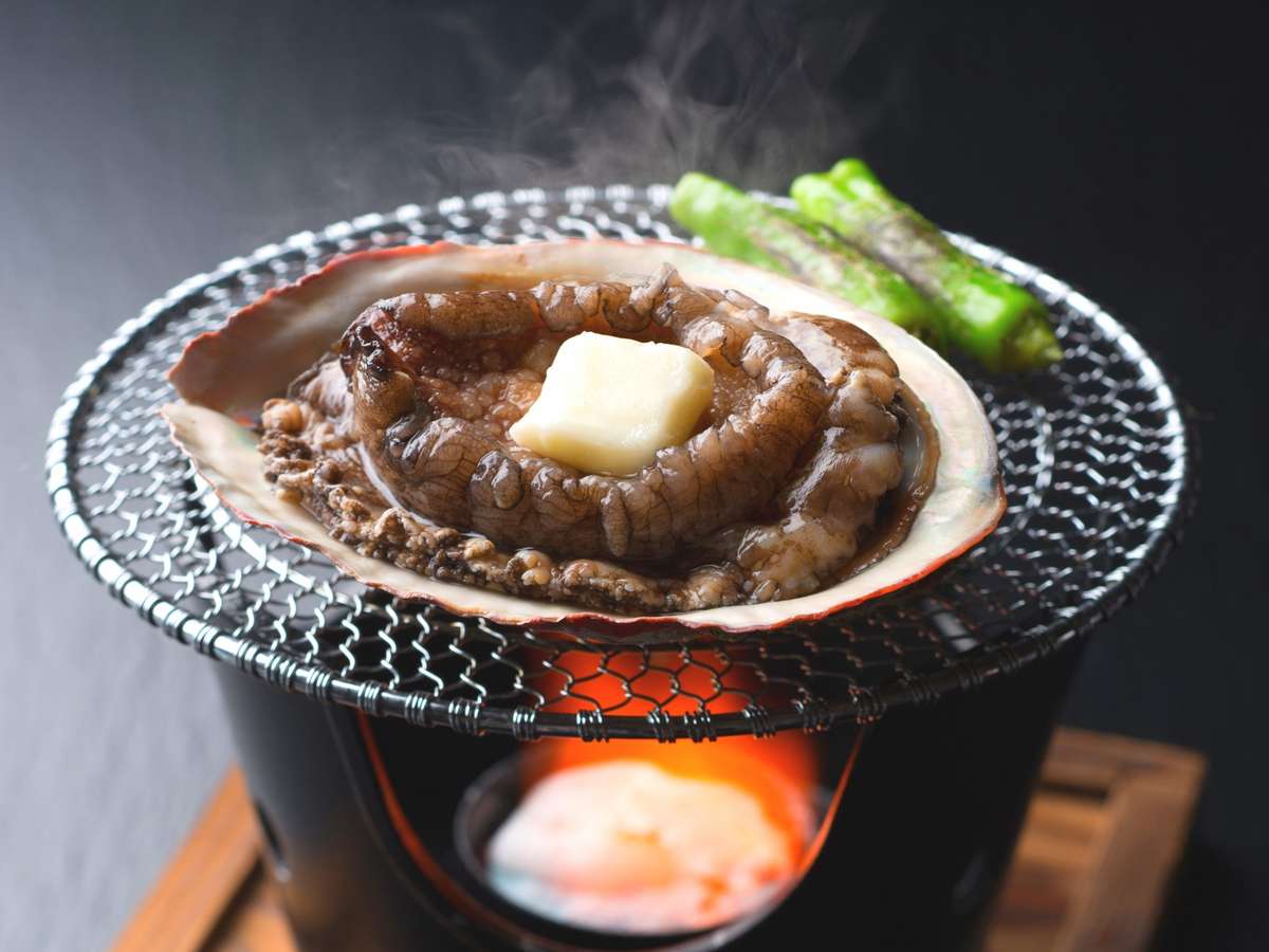鮑の踊り焼き