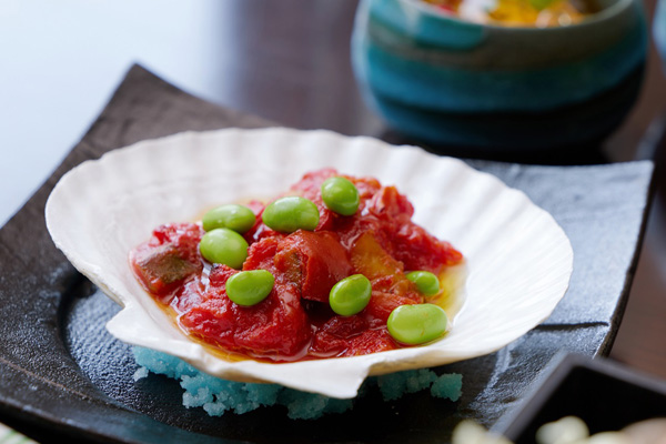 ホタテのラタトゥイユ焼き