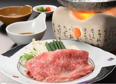 夕食一例・前沢牛