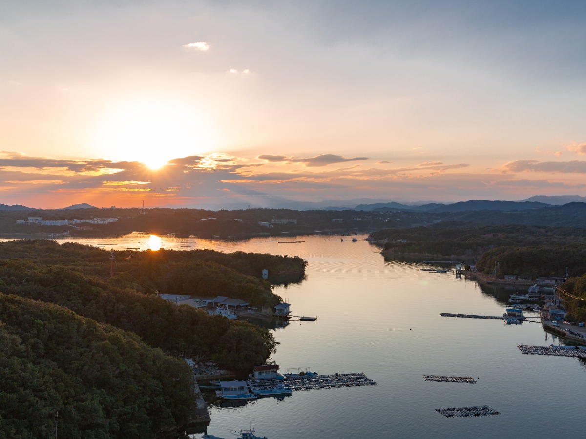【周辺観光】英虞湾夕日